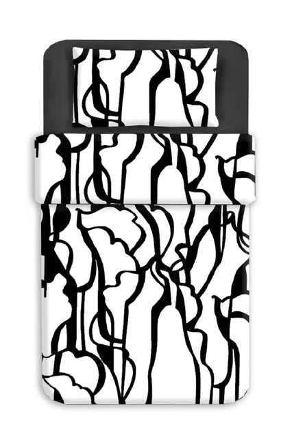 Kallary Design pussilakanasetti - White/Black
